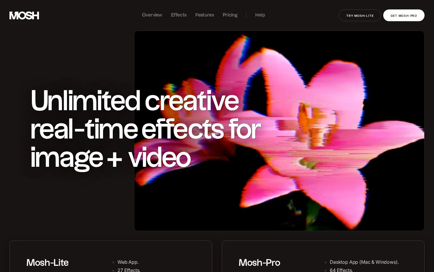 Mosh-Pro 页面快照